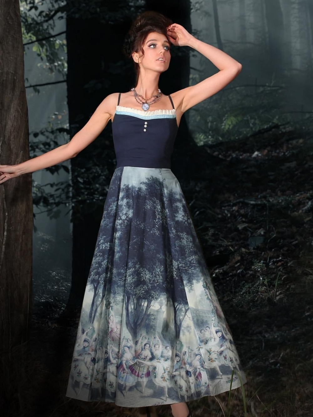 Kitten D'Amour Limited Edition Music Box Maxi Dress, Size 18 GUC